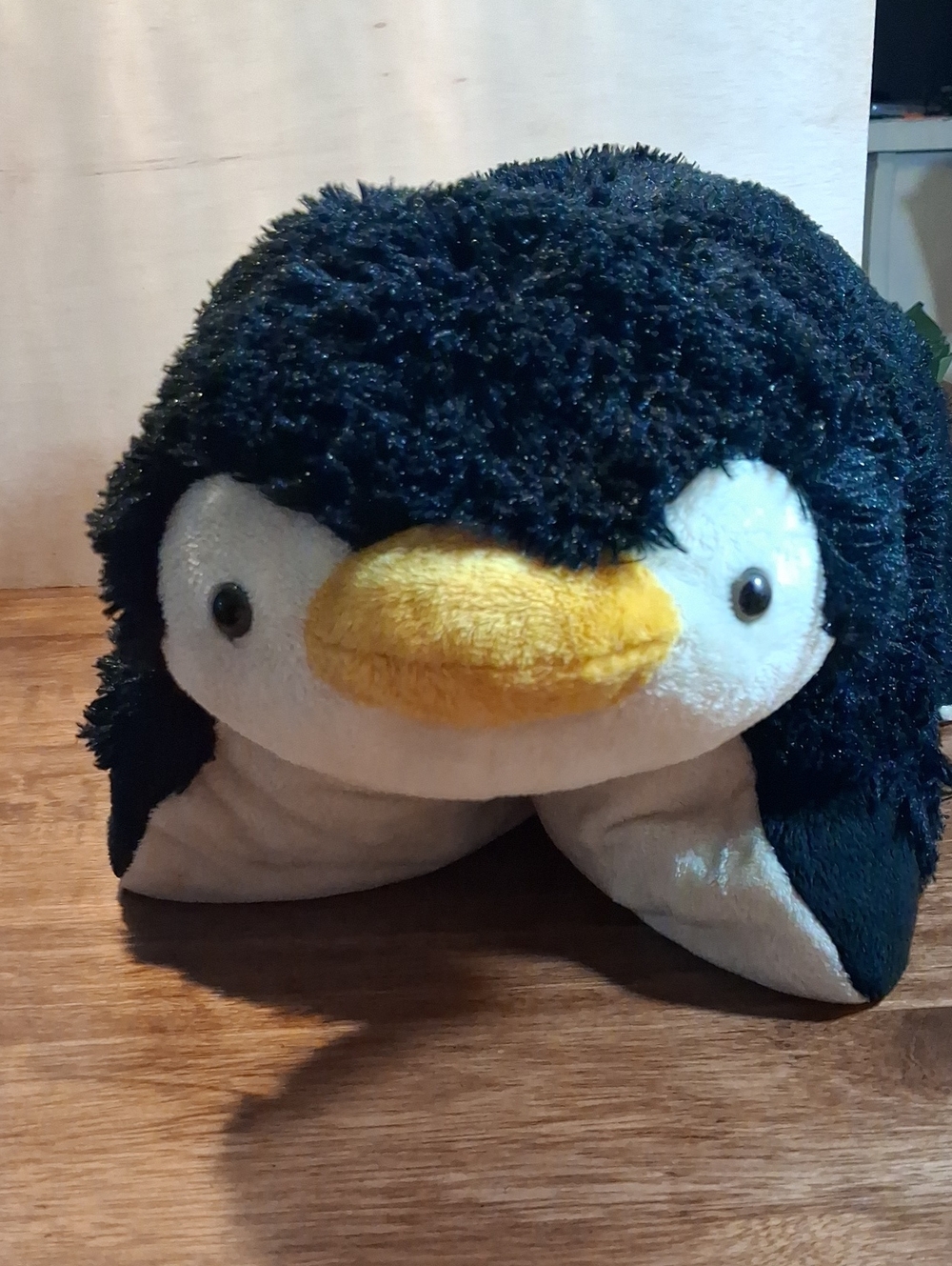 Plush Penguin Stuffed Animal - Black, White & Yellow Cuddly Toy